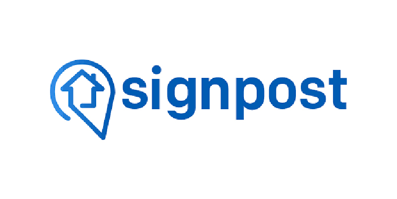 Logo of signpost